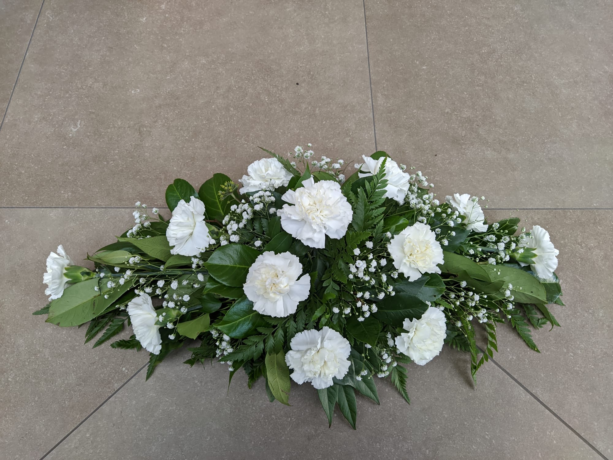 DIA DE LOS SANTOS PALMA CLAVEL BLANCO 1/2